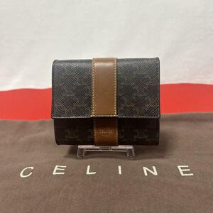 CELINE セリーヌ 財布 ミニウォレット マカダム ブラックマカダム