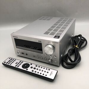 美品 ONKYO オンキョー CR-N765 ネットワーク CDレシーバー リモコン付 RC-850S DSD対応 オーディオ 音響機器 家電 シルバー 動作確認済み