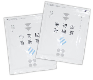 佐賀初摘海苔(10枚入り)Ｘ２袋★佐賀県有明海産★口の中に広がる豊かな味わい★伝統的な「支柱柵式」旨みが蓄えられた「夜摘み一番」♪