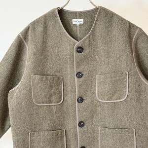 希少《 Mint (Dead) / Old Model 》90s 超極上品【 PAUL SMITH オールド ツイード ノーカラー ジャケット M 日本製 ビンテージ 】