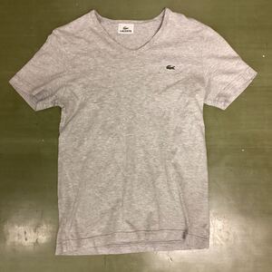  LACOSTE ラコステ 半袖Tシャツ 半袖 Tシャツ　グレー　サイズ2　メンズS