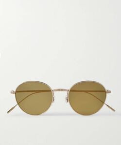 新品　OLIVER PEOPLES Altair チタニウム　フレーム　サングラス　ゴールドフレーム ブラウン