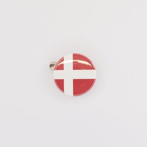 Button badge 25mm Danish flag 缶バッジ デンマーク国旗柄 Vespa Lambretta ベスパ ランブレッタ 50S 100 et3 GTR RALLY PX200E 160GS