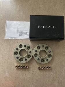 REAL ワイドトレッドスペーサー114.3-5H 12×1.5 ハブ系60パイ　25mm トヨタ レクサス ホンダ　三菱　マツダ　ダイハツ