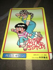 月とすっぽん 柳沢きみお 下じき 週刊少年チャンピオン連載 秋田書店 河合奈保子 渋谷哲平 岩崎良美 井上純一 倉田まり子 三原順子