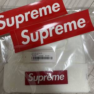 21FW Supreme New Era Box Logo Beanie White シュプリーム ニューエラ ボックス ロゴ ビーニー ホワイト