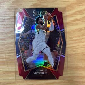 2021-22 Panini Select Donovan Mitchell red die-cut prizm 175枚限定