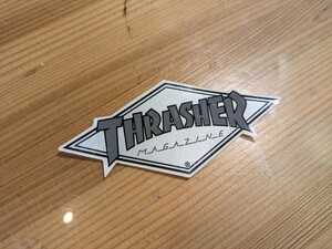 NEW THRASHER スラッシャー マガジン ステッカー スケートボード シルバー (まとめ買いOK)