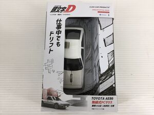 DB355-0121-56【中古】イニシャルD TOYOTA AE86 無線式PCマウス 藤原とうふ店（自家用車）仕様 特製マウスパッド付属 頭文字D Windows