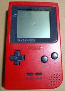 ゲームボーイポケット レッド 動作未確認／ゲームボーイ 本体 赤 GAME BOY pocket GB 任天堂 Nintendo レトロ