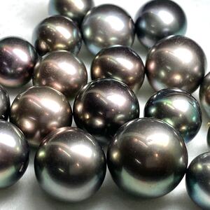 1円〜!!◆南洋黒蝶真珠おまとめ203ct◆d 約40.6g 10.0-13.5mm pearl パール 真珠 ジュエリー jewelry ルース 裸石 宝石 w4マ5