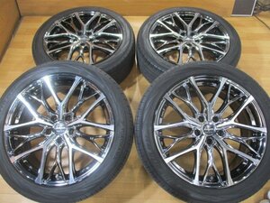 綺麗 溝有り Weds Kranze クレンツェ ウィーバル ホイールタイヤ 4本 19インチ 245/45R19 2021年 ヨコハマ アルファード ヴェルファイア 他