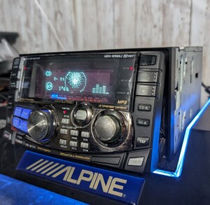 アルパイン MD/CD/DSP HEAD UNIT MDA-W966J bass engine DHE MP3 MDLP対応イルミネーション イコライザー グライコ 旧車 昭和 平成