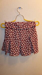 ★Wallamanda★ladies mini Skirt ワラマンダミニスカート　サイズ38　USED IN JAPAN ハート　ショートスカート