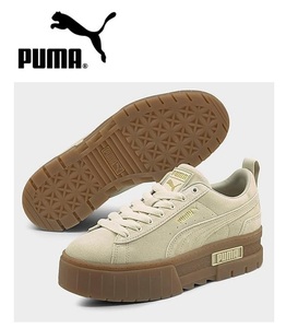 ☆海外限定☆PUMA Mayze 厚底ガムソール♪ スニーカー (約24cm)