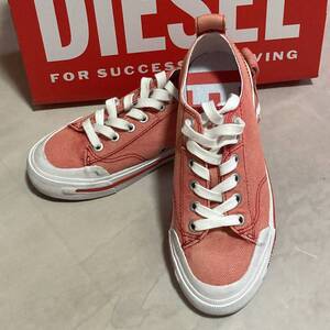 定価：19,800円 ☆ DIESEL ☆ 2022年モデル ローカットスニーカー ウォシュドカラーデニム / オレンジ / 22.5cm / ディーゼル 