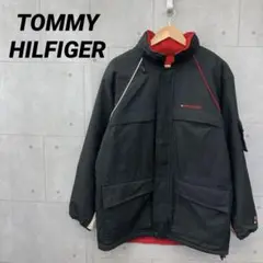 TOMMY HILFIGER マウンテンパーカー ブラック フード収納可