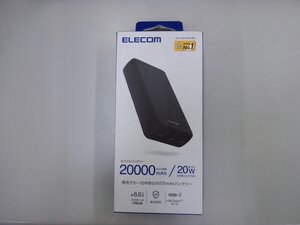 ★●ELECOM エレコム モバイルバッテリー DE-C52-20000BK 未使用