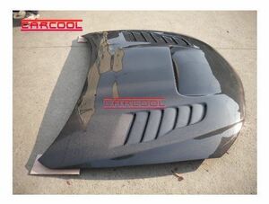 【送料無料】自動車部品2008-2014インプレッサgrb gvb wrx sti cs style hoodボンネットcf炭素繊維