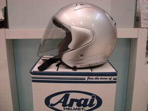 ★良品★Arai★アライ★ SZ-F★XLサイズ★ジェットヘル★ヘルメット★61-62ｃｍ★シルバー★