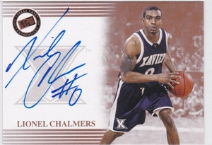 NBA 2004 Press Pass auto Lionel Chalmers