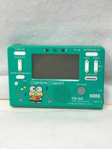 NY-864 通電品 KORG コンボ チューナー メトロノーム TM-60 ケロ・ケロ・ケロッピ