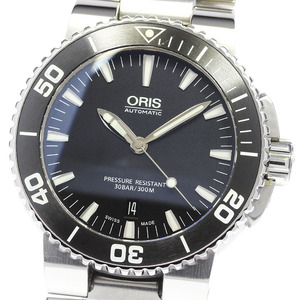 オリス ORIS 7653 アクイス デイト 自動巻き メンズ 良品 _814325