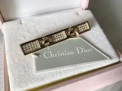 Christian Dior ロゴブローチ ラインストーン【172】