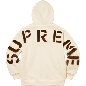 希少★新品本物【S】Faux Fur Lined Zip Up Hooded Sweatshirt アーチロゴ ファー ジップアップ 正規店購入 シュプリーム 入手困難 Supreme