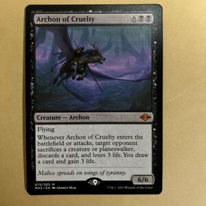 MTG 英語　マジックザギャザリング　残虐の執政官/Archon of Cruelty