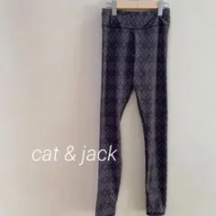 cat & jack 柄スパッツ ロング グレー ヨガパンツ レギンス