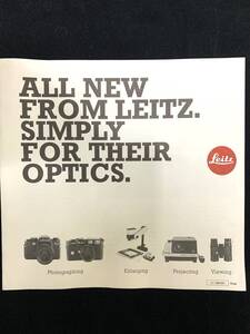 ライカ All New From Leitz 1980年カタログ英語版全23ページ