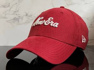 【未使用品】172QE クール★NEW ERA ニューエラ 9FORTY キャップ 帽子 CAP 限定１個！クールなレッドボディのロゴキャップ《FREEサイズ》 