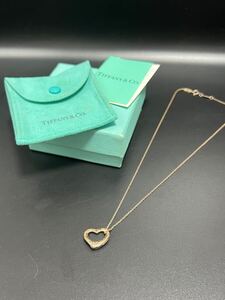 Tiffany.Co ティファニー オープンハート ネックレス シルバー SV925 刻印有 エルサ ペレッティ TIFFANY ハート型 ハート　925