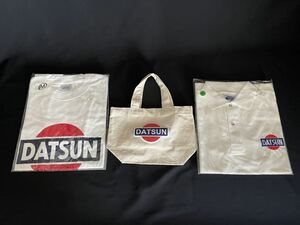 日産 DATSUN ダットサン 半袖シャツ ポロシャツ トートバック 3点まとめて Mサイズ 未使用 コレクター放出品