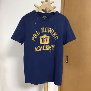 POLO RALPH LAUREN ポロ ラルフローレン 半袖 ユーズド加工 Tシャツ 古着 アメカジ メンズ S