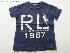 ポロ ラルフローレン★紺　ネイビー　半袖　Ｔシャツ　2ｔ…90くらい