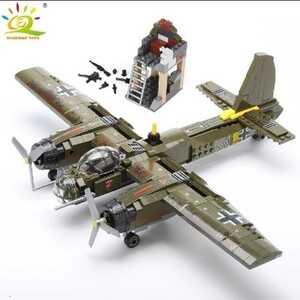 【新品】ドイツ空軍 ユンカースJu88夜間戦闘機レゴ互換品レゴブロックミリタリーLEGO 