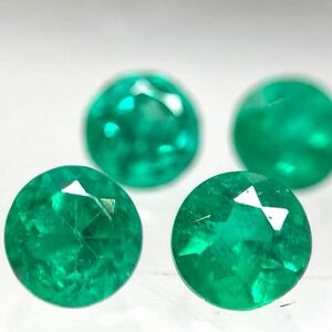 ソ付き!!1円〜!!〔天然エメラルドおまとめ0.502ct〕n ルース 裸石 宝石 emerald jewelry ベリル ジュエリー BB3 w5 99