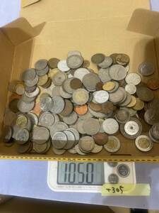 【t305】　外国銭 mix 1kg 硬貨 古銭 ヨーロッパ コイン アジア 日本古銭 中国 銅貨 世界各国 