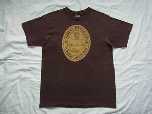 ☆ 70s80s USA製 ビンテージ GUINNESS ギネス・ビール Tシャツ sizeL 茶 ☆古着 企業物 ノベルティ HARP MURPHY