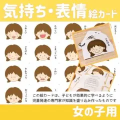 知育　気持ち　表情　絵カード　視覚支援　自閉症　場面緘黙