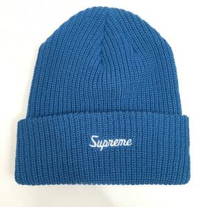 ●古3218　Supreme　シュプリーム　Loose Gauge Beanie ビーニー　ニット帽　Light Royal　全タグあり