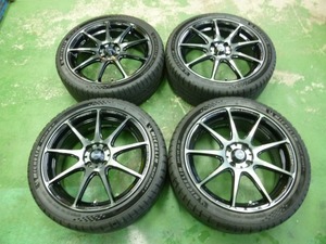 【TS340】WEDS SPORT SA-99R & ミシュラン パイロットスポーツ 5 4本セット!! 6.5J +42 PCD:100-4H 65φ 美品♪