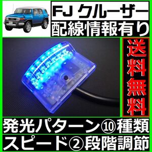 FJクルーザー J15W■本格ドアロック連動、LEDスキャナー青 純正キーレス装備車 汎用 7連 10×2パターン 加藤電機よりお薦め SCANNERS