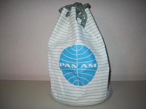 1960年代 中古パンナムバッグ(PanAm)ホワイト(ビーチバッグ)#104