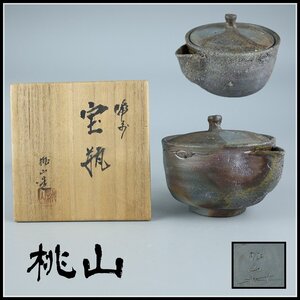 【志】K0980 宝瓶 桃山作 備前 窯変 茶道具 急須 共箱【＝