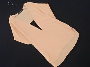 ネコポスOK ZARA WOMAN ザラ ウーマン フレンチスリーブ ブラウス シャツ sizeXS/ピンクベージュ ■◆ ☆ efc0 レディース