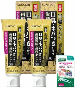 サンスター 薬用塩ハミガキ 当帰の力 (知覚過敏 しみる歯ケアタイプ) 歯磨き粉 生薬 トウキ ハグキケア 歯周病 歯槽膿漏 歯