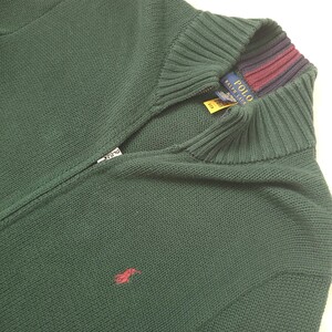 POLO RALPH LAUREN　ポロラルフローレン　現行　 ドライバーズ ニット　グリーン　カーキ　　ビックサイズ　XL　厚手　錦100％　セーター